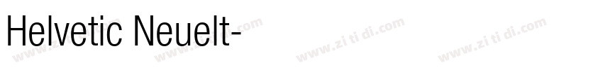 Helvetic Neuelt字体转换